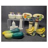 Vintage Anthropomorphic Banana Salt & Pepper