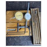 VINTAGE MACHINIST TOOLS DIAL INDICATOR & DEPTH
