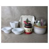 Snowman Butterbell Crock , Christmas & Milk