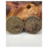 2 BICENTENNIAL COINS NOEL, MO. THE CHRISTMAS CITY