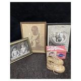 FRAMED BABY PHOTOS W/ WEE WALKER SHOES