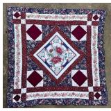 Modern Needlepoint Quilted Wall Hanging 35ï¿½ï¿½