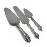 Vtg Sterling Silver Handled Serving Set