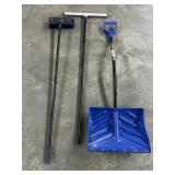 Snow Joe Snow Shovel, Push Broom & Floor Squeegee