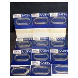 DOZEN GOLD TONED 18 IN. CHAINS SATIN CIGARETTES