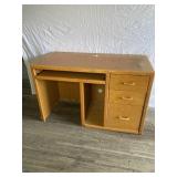 WOOD DESK NEEDING TOP REFINISHED ON ONE SIDE