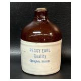 Peggy Earl Quality Springdale AR Stoneware Jug