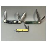 3 Pocket Knife Knives Imperial , Utica , Kent,