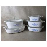 Corningware Blue Cornflower Casserole Dishes