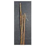 3 WALKING STICKS CANES