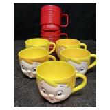 5 VINTAGE DOLLY DINGLE PLASTIC CAMPBELLï¿½S SOUP