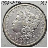 1900 O/CC MINT MARK MORGAN SILVER DOLLAR