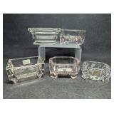 Antique Glass Open Master Salts , Salt Dips,