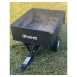METAL YARD CART 10 CUBIC FT. TILT BED MOWER CART