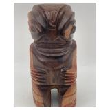 VINTAGE WOOD CARVED TIKI FIGURE