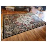 Shaw Area Rug 7'9'x11'1' Shaw Green Edge Antique