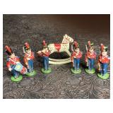 VINTAGE TOY WEND-AL SOLDIERS & ROCKING HORSE