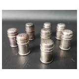 8 Sterling Silver Salt & Pepper Shakers