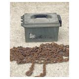 24 FT. LOG CHAIN W/ GOOD END HOOKS INSIDE PLASTIC