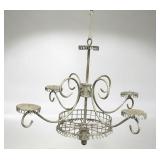 Wrought Iron Hanging Candle Holder Chandelier