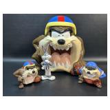 Looney Tunes Taz Cookie Jar + Salt & Pepper