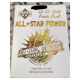 VTG All Star Power 22kt Gold Photo Card Kemp