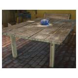 Large Reclaimed Trailer Floor Dining Table