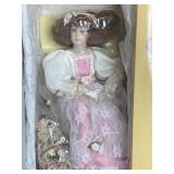 NIB W.F. GEORGE FINE CHINA ROMANTIC FLOWER MAIDEN
