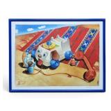 'The Phone Call' Signed Print by MarPar Whimsical