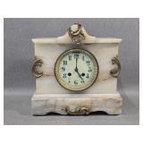 Antique French Marble Mantle Clock