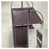Mid Century Gerlinol Collapsible Trolley Tea Cart