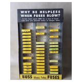 Vtg Buss Glass Tube Fuses metal store counter