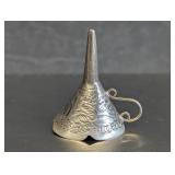 Vintage Sterling Silver Ornate Miniature Funnel