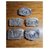 Vtg Ames Tools Advertising Belt Buckles
