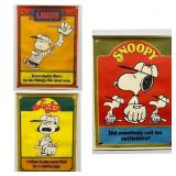 3 - 1969 Peanuts Baseball Posters Snoopy, Lucy &
