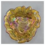 LOGAN BERRY INDIANA IRIDESCENT CARNIVAL GLASS