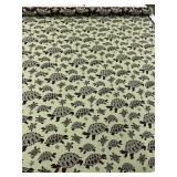 New Upholstery Fabric Brown & Green , Turtle