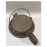 Vintage Wapak Hollow Ware Mini Waffle Iron ,