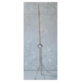 Antique Lightning Rod w/ Purple Tinted Glass Ball
