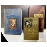 Antique Books Beautiful German Blackletter w Gilt
