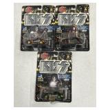 3 KISS Die Cast Cars Racing Champions Hot Rockin