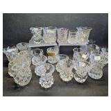Lot of Antique Cut Glass Toothpick Holders,