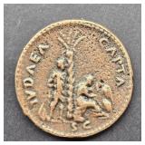 VESPASIAN SESTERIUS JUDAEQ 119-71 AD COIN
