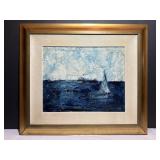 Original Impasto Painting Seascape Oil on Canvas