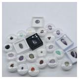 VARIOUS GEMSTONES, AMETHYST, GARNET, LABRADORITE,