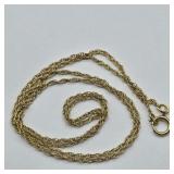 14K YELLOW GOLD CHAIN NECKLACE 18'