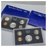 2- 1970 US MINT PROOF COIN SETS