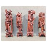 Vtg Carved Wood Chinese Immortals