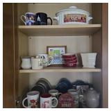 Contents of Cabinet: Ceramics w/ Mugs