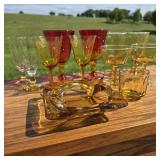 Vintage Amber / Amberina Glassware